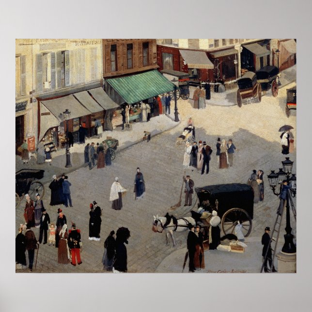 La Place Pigalle, Paris, 1880s Poster (Front)