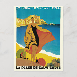 La Plage de Calvi Postcard