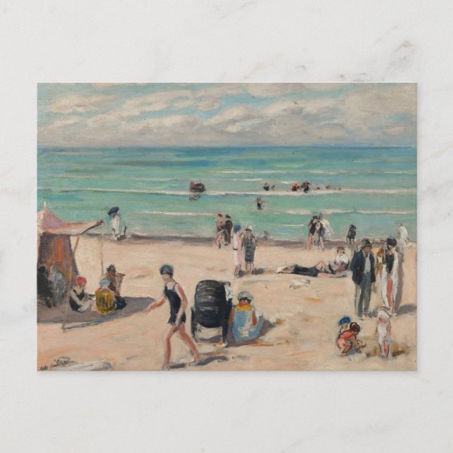 La Plage de Fort-Mahon | Albert André Postcard (Front)