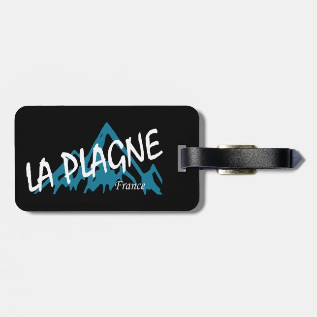 La Plagne France Mountains Luggage Tag (Back Horizontal)