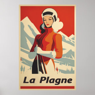 La Plagne, France, Ski  Poster