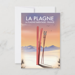 La Plagne ,La Plagne-Tarentaise, France ski poster
