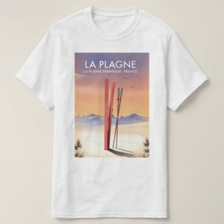 La Plagne ,La Plagne-Tarentaise, France ski poster T-Shirt