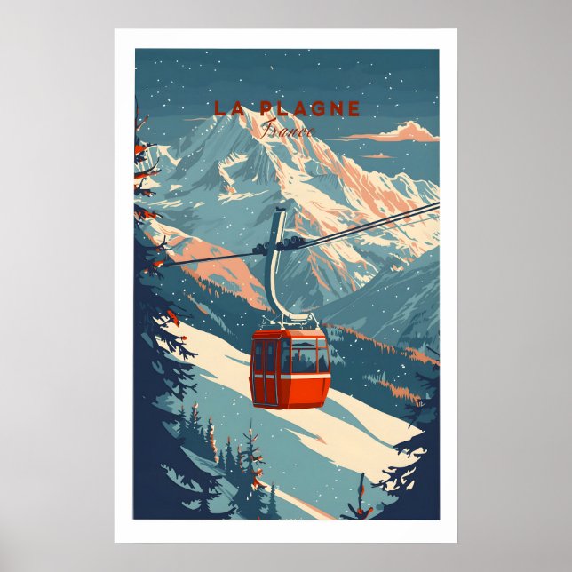 La Plagne Ski - Wall Art Print 1 (Front)