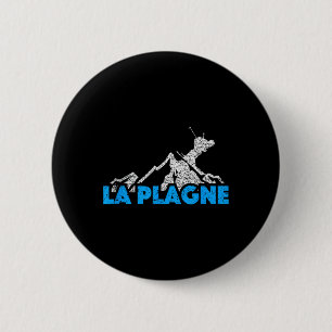La Plagne Skiing Snowboarding France Resort Distre 6 Cm Round Badge