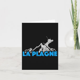 La Plagne Skiing Snowboarding France Resort Distre Card