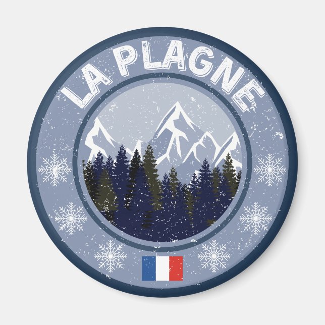 La Plagne Station de Ski Magnet (Front)
