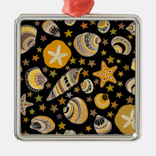 La Playa - Sea Shells Metal Tree Decoration