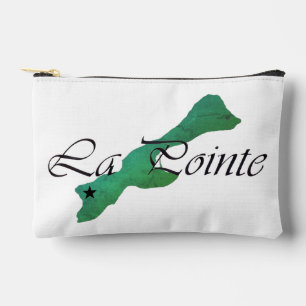 La Pointe Star Green Isla Small Zipper Pouch 
