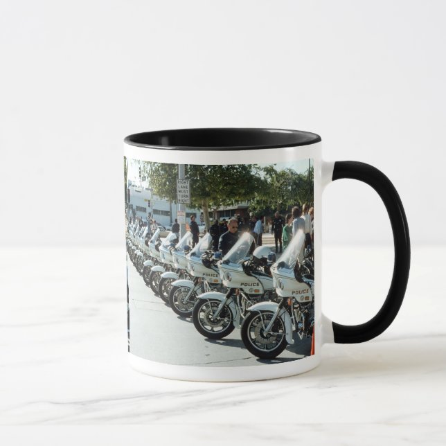 LA Police motorcycles USA Mug (Right)