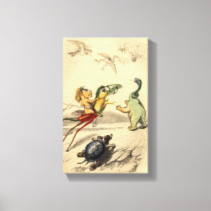 La Poursuite (The Chase) Canvas Print
