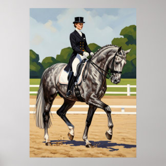 LA PRÉCISION DU DRESSAGE (The Dressage Precision)  Poster