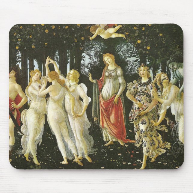 La Primavera by Sandro Botticelli Mouse Mat (Front)