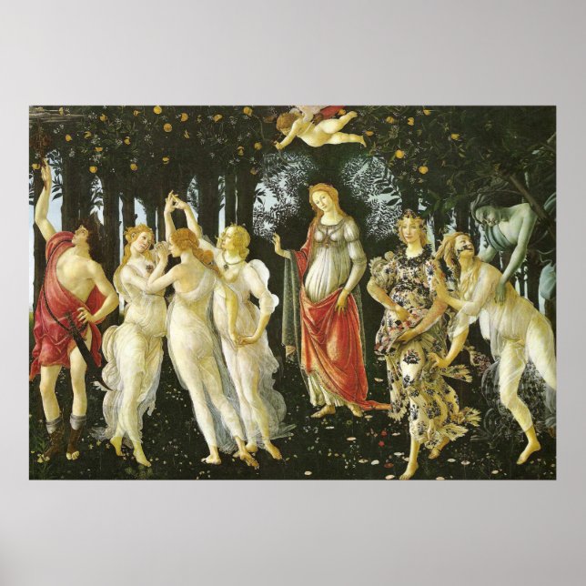 La Primavera by Sandro Botticelli Poster (Front)