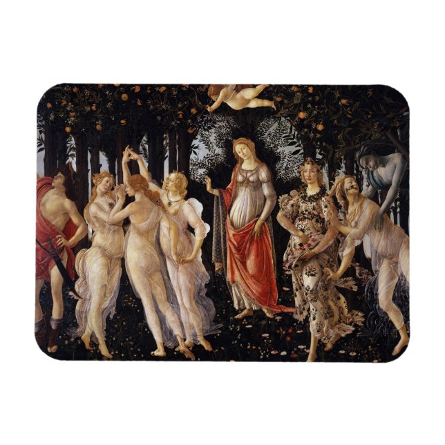 La Primavera (Spring) by Sandro Botticelli Magnet (Horizontal)