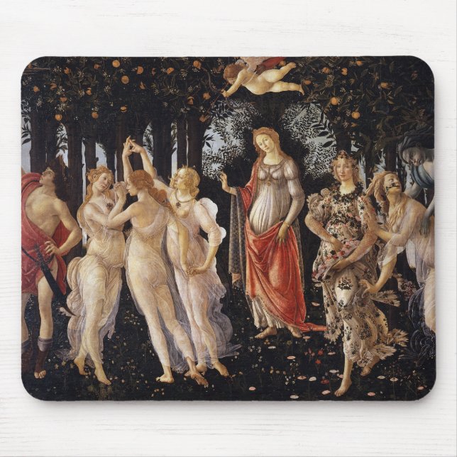 La Primavera (Spring) by Sandro Botticelli Mouse Mat (Front)