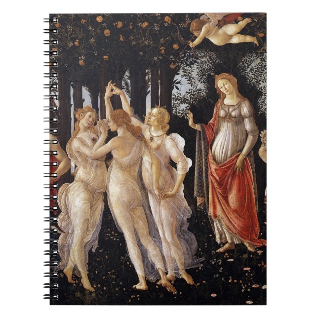 La Primavera (Spring) by Sandro Botticelli Notebook (Front)