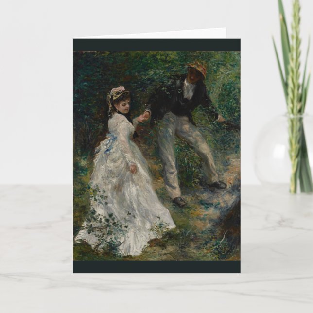 La Promenade by Pierre-Auguste Renoir 1870 Card (Front)
