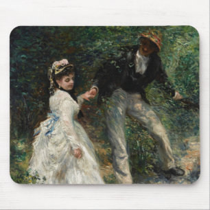 La Promenade Renoir Couple Walking Painting Art Mouse Mat