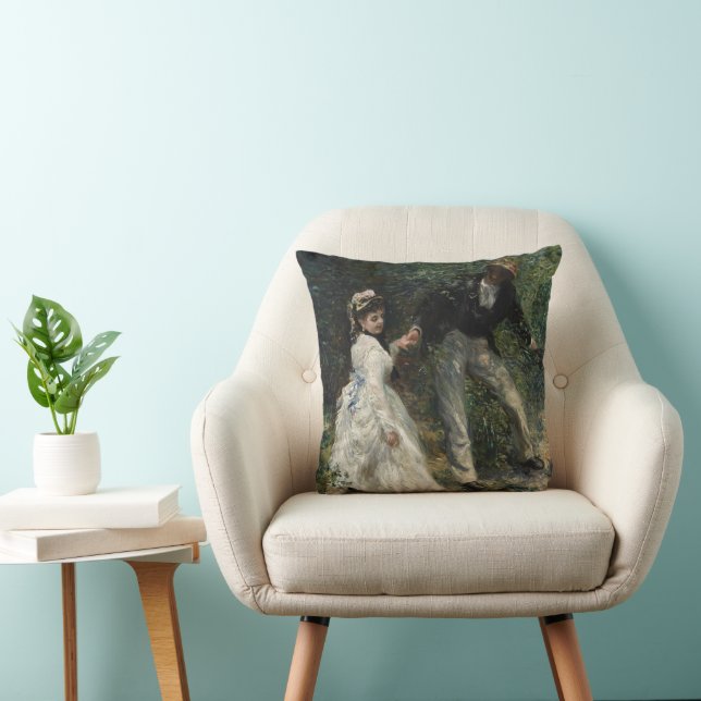 La Promenade Renoir Impressionism Painting Art Cushion (Chair)