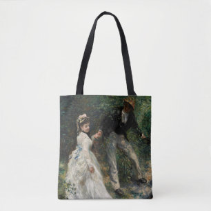 La Promenade Renoir Impressionism Painting Art Tote Bag