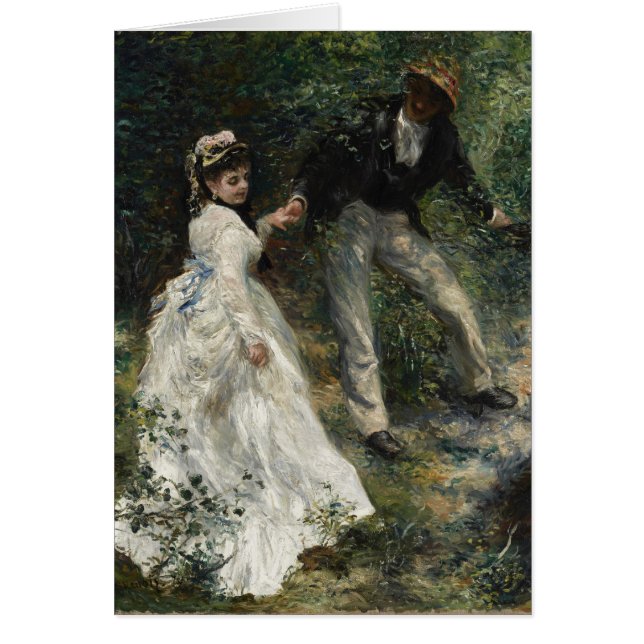 La Promenade Renoir Impressionist Painting Art (Front)