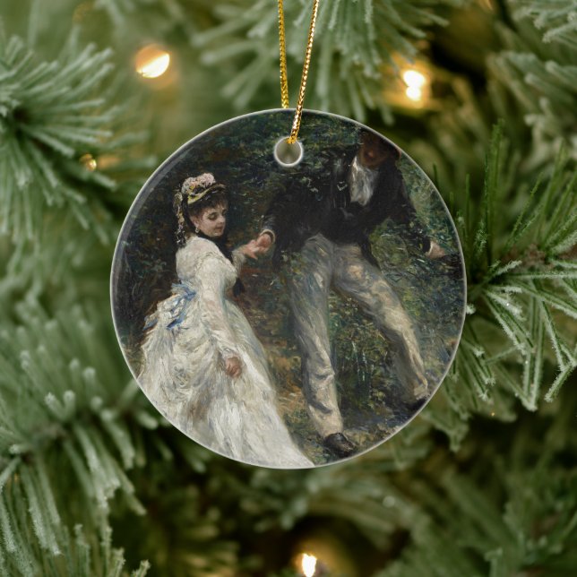 La Promenade Renoir Impressionist Painting Art Ceramic Tree Decoration (Tree)