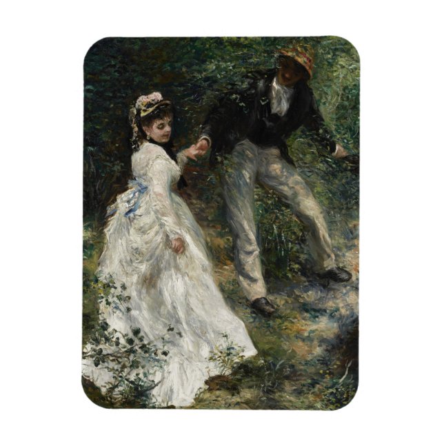 La Promenade Renoir Impressionist Painting Art Magnet (Vertical)