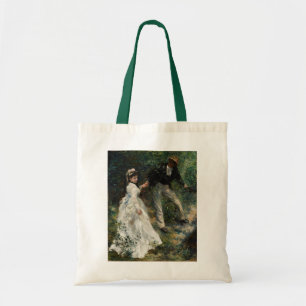 La Promenade Renoir Painting Fine Art Tote Bag