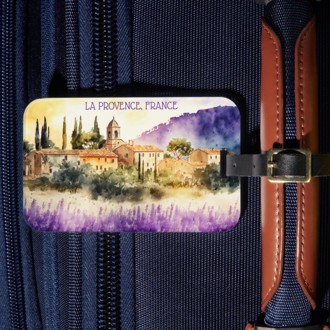 La Provence France Painting Luggage Tag (Front Insitu 4)