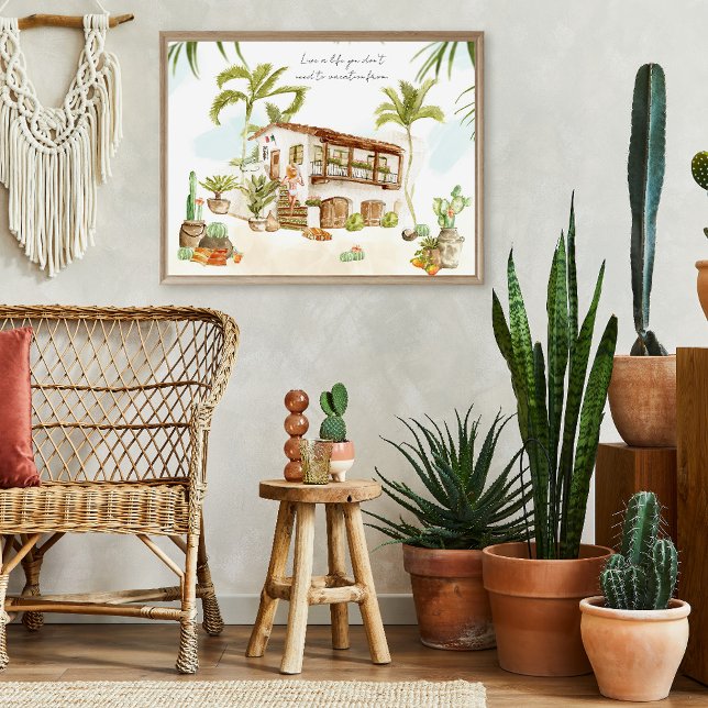 La Pura Vida | Trendy Retro Summer Mexico Poster (Creator Uploaded)