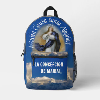 La Purísima en Nicaragua - Virgen María Inmaculada Printed Backpack