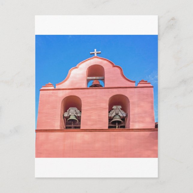 La Purisima Mission Bells Postcard (Front)