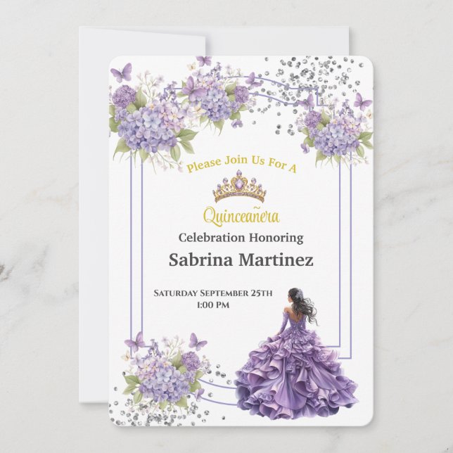 La Quinceanera Invitation (Front)