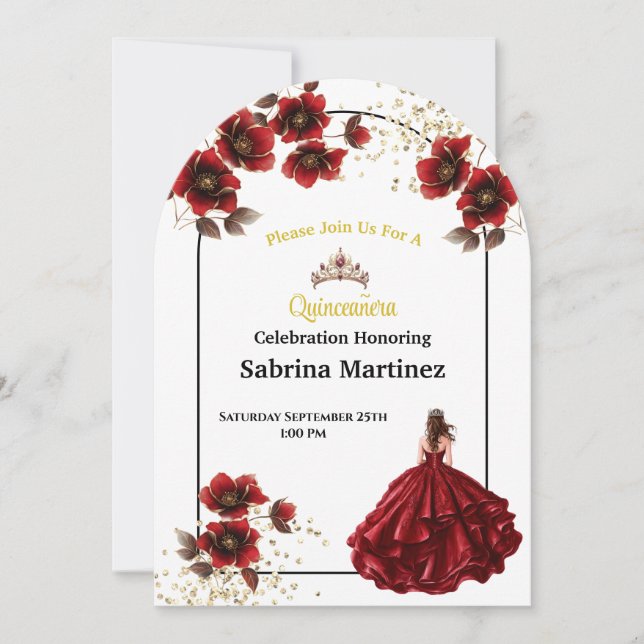 La Quinceanera Invitation (Front)