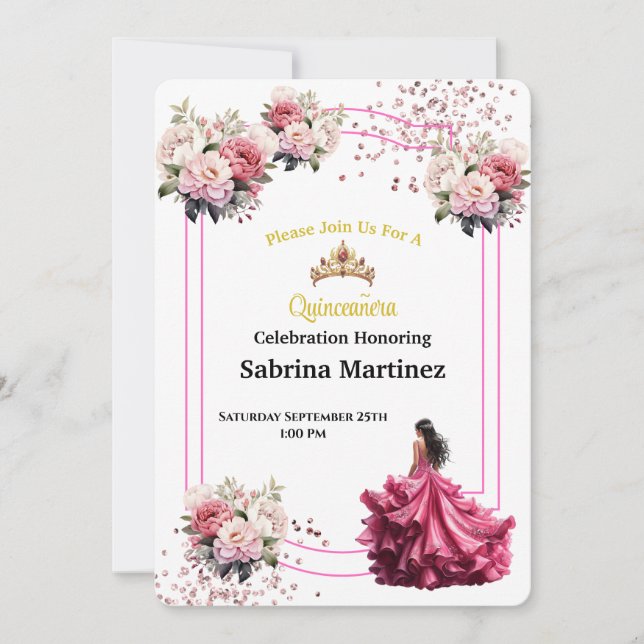 La Quinceanera Invitation (Front)
