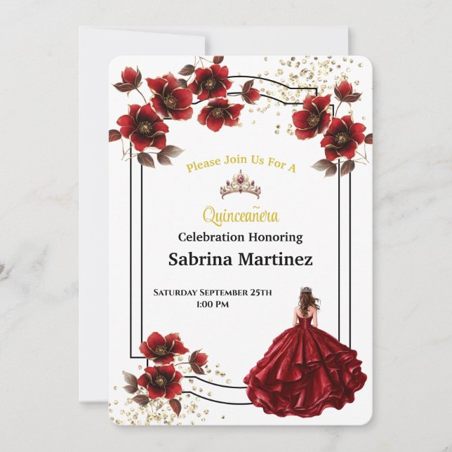 La Quinceanera Invitation (Front)
