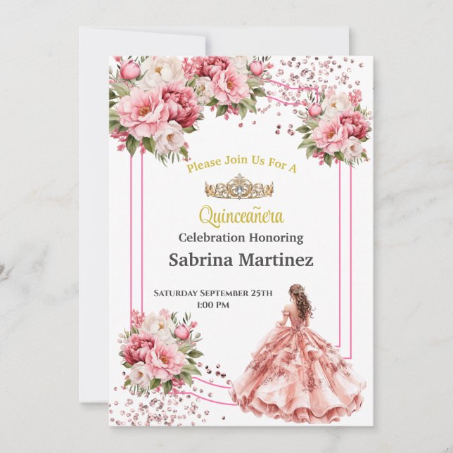 La Quinceanera Invitation (Front)