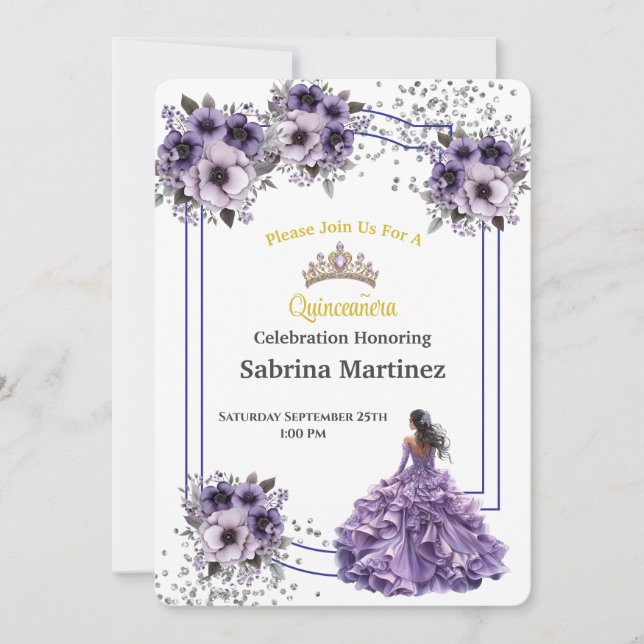 La Quinceanera Invitation (Front)