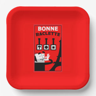 La Raclette Paper Plate