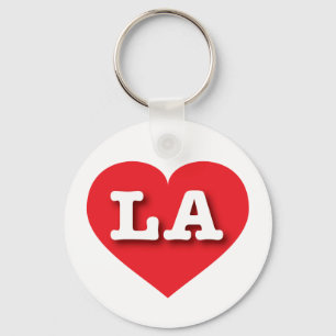 LA Red Heart - I love LA Key Ring