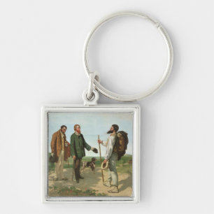 La Rencontre, or Bonjour Monsieur Courbet, 1854 Key Ring