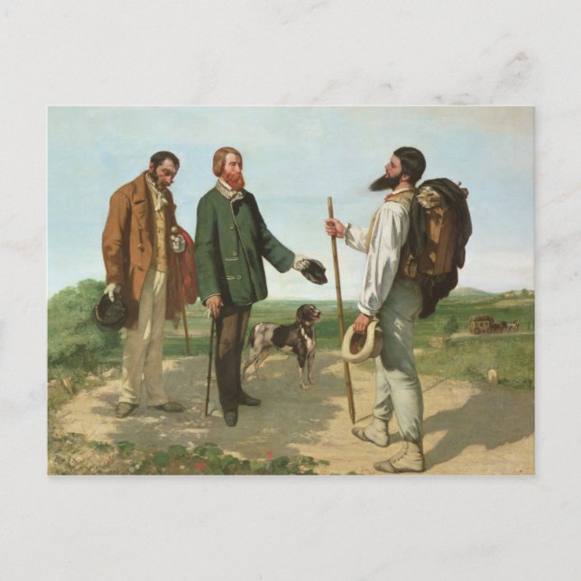 La Rencontre, or Bonjour Monsieur Courbet, 1854 Postcard (Front)