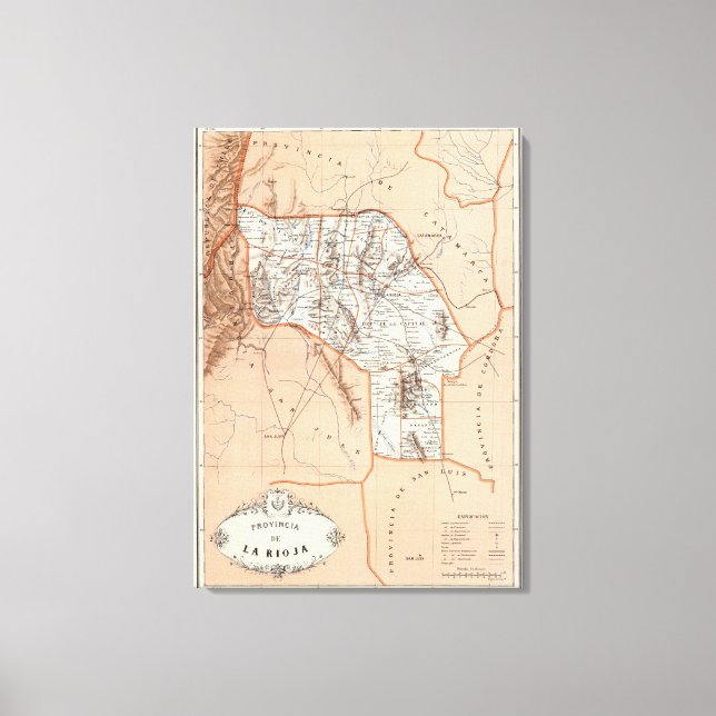 La Rioja, Argentina Canvas Print (Front)