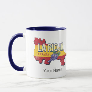 La Rioja Spain Retro Region Vines Vintage Wine Mug