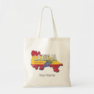 La Rioja Spain Retro Region Vines Vintage Wine Tote Bag