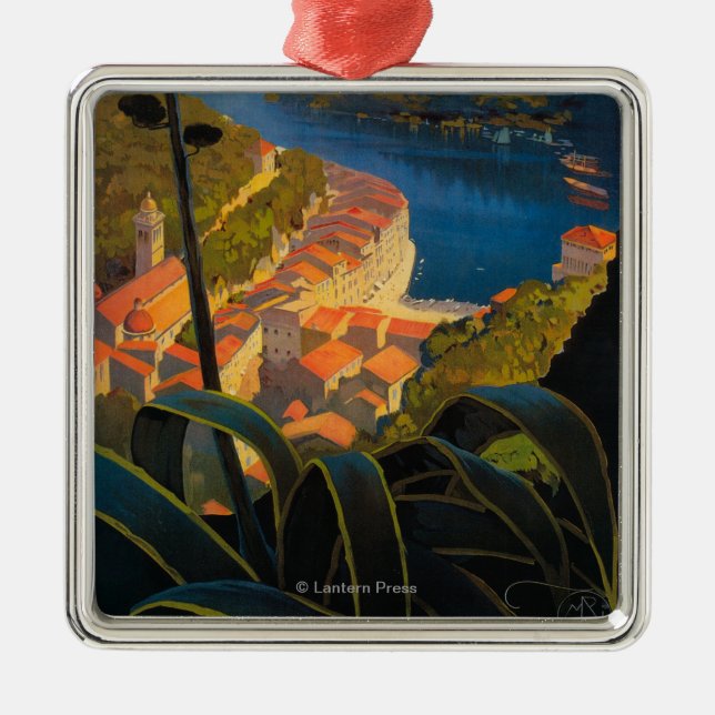 La Riviera Italienne Metal Tree Decoration (Front)