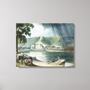 La Roche, from 'Views on the Seine', engraved by T Canvas Print