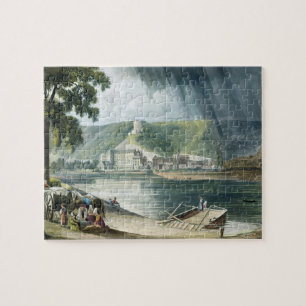 La Roche, from 'Views on the Seine', engraved by T Jigsaw Puzzle