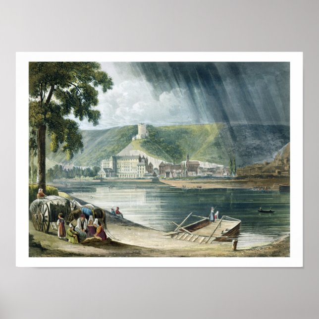 La Roche, from 'Views on the Seine', engraved by T Poster (Front)